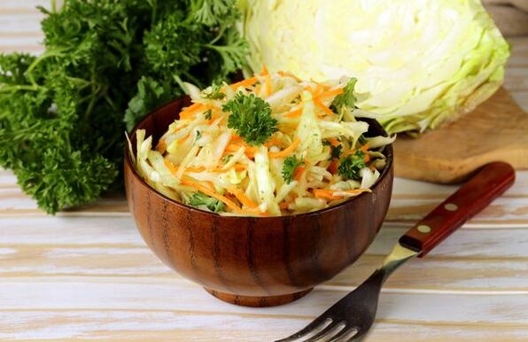 cabbage with parsley for the Japanese diet