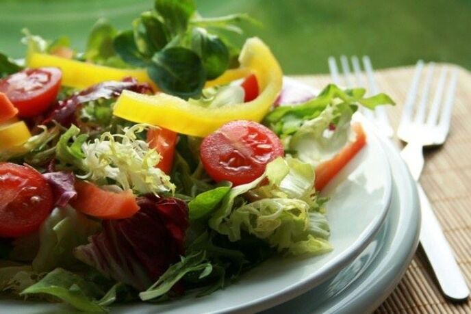 vegetable salad for weight loss on proper nutrition